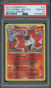 2015 Pokemon XY Ancient Origins Volcarona Rev Foil Holo #17 eBay 1/1 PSA 10 - Picture 1 of 22