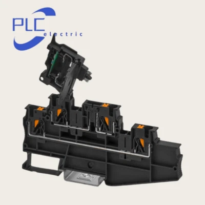 3002609 PT 4-L/HESILED 24 NEW 50PCS Phoenix Fuse Terminals 24V 28A 5X20 Black - Image 1 of 2