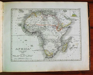 1849-MEYER'S ZEITUNGS-ATLAS=PIANTA GEOGRAFICA DELL'AFRICA 1850.MADAGASCAR.ETNAE  - Foto 1 di 1