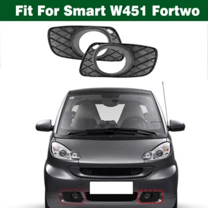 Par de parachoques delantero luz antiniebla bisel rejilla cubierta moldura para Smart W451 Fortwo - Imagen 1 de 8
