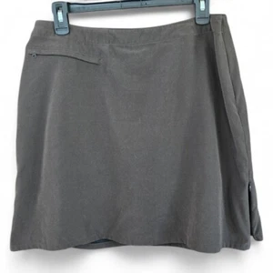 Patagonia Womens Suede Feel Skort Size 12 With Side Zippers & Zipper Pocket - Picture 1 of 6