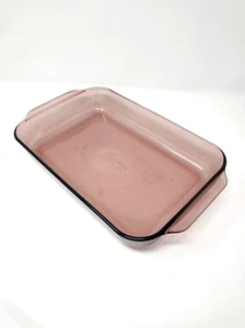 Pyrex Cranberry 3 Quart 13" x 9"  233-R Glass Casserole Baking Dish - Bild 1 von 10
