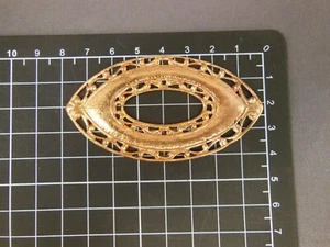 Large Filigree oval frame Brass stamping jewelry finding (osb0075) - Picture 1 of 2