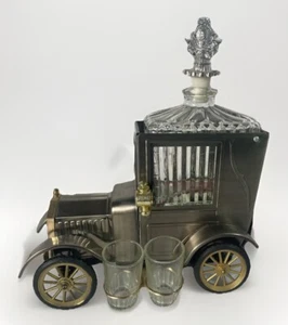 Vintage 1918 Ford Model T Coupe Golden Crown Liquor Decanter & Music Box Rare Top - Bild 1 von 8