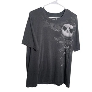 Disney Store Jack Skellington Hemd Erwachsene XL Grau Kurzarm Nightmare - Bild 1 von 10