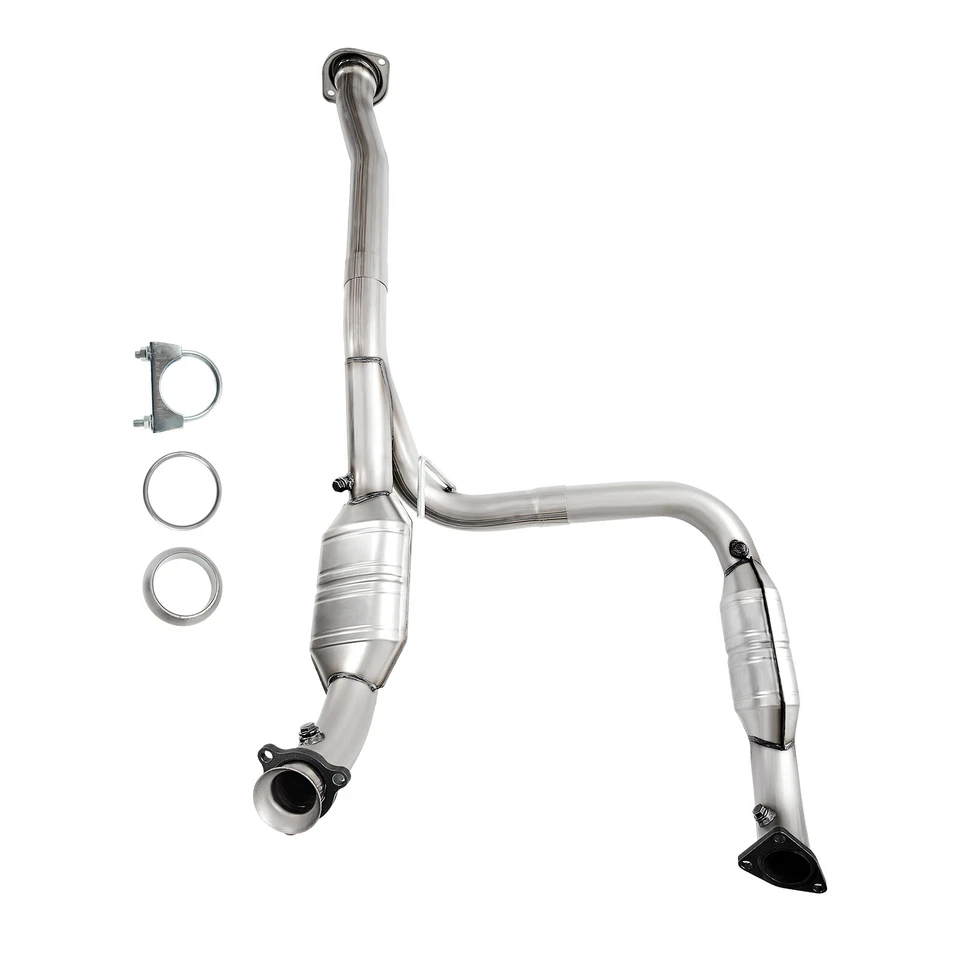 Chevy SILVERADO 2500 HD V8 6.0L Y Pipe with TWO Catalytic Converters 2011-2017 - Image 1 of 4