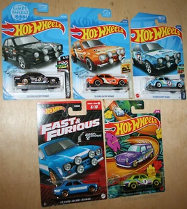 Hot Wheels 70 FORD ESCORT RS1600 Lot Of 5 2019-24 FAST & FURIOUS Spring RACE DAY - Picture 1 of 1