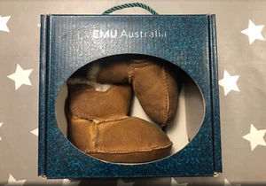 EMU Australia Hochwertige Lammfell Babyschuhe Größe 19 6-12 Monate - Bild 1 von 5