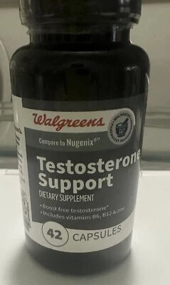 Walgreens Comparar con Nugenix Test Support + Vitaminas B6 para Hombres 42 Cápsulas Foto 1 de 4