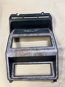 1980-1986 Ford Bronco Truck XLT Radio dash bezel 80-86 OEM WOODGRAIN Clock - Picture 1 of 3
