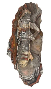 Vintage Comanche Pottery Mississippi Mud Quiver & Arrows Wall Hanging 17.5" x 7" - Picture 1 of 5