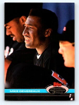 1991 Stadium Club #555a Mike Devereaux - Image 1 of 2