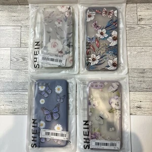 SHEIN iPhone 8 Plus Cases (Set of 4) Flowers Butterflies - Picture 1 of 5