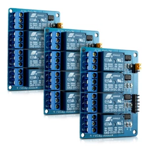 3x kwmobile modulo relè 5V a 4 canali per Arduino - Scheda Relay Module - Photo 1/6
