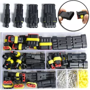 352 KFZ Stecker Steckverbindung Steckverbinder Auto Wasserdicht Kabel 1-4 Polig - Bild 1 von 12