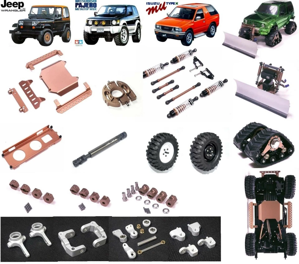 Custom Upgrade-Teile Aluminiumlegierung für TAMIYA CC-01 Chassis  - Bild 1 von 1