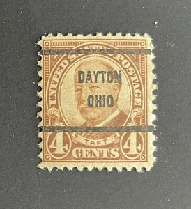 Dayton, Ohio Tipo 61 Precancelado - 4 centavos Tafetán - EE. UU. #685 - OG - LH - OH - Imagen 1 de 2