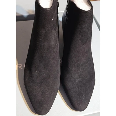 Rockport Total Motion Chilmark 2 Black Suede Leather Ankle Boots CH0209 Size 6W - Image 1 of 4