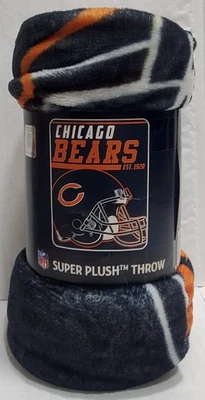 Chicago Bears 46" por 60" Peluche 40 yardas tablero Micro Raschel Manta - NFL Foto 1 de 2