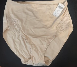 Braguita Soma talla L barriga desaparecida cintura alta calzoncillo con encaje claro desnudo - Imagen 1 de 4