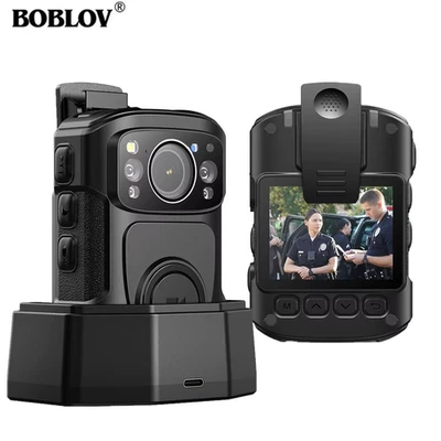 Body Camera B4K5 256G 4K IP68 Police Camera 11Hrs Video Record Night Vision Body - Bild 1 von 4