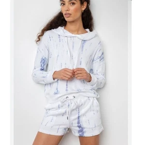 Rails Murray Cloud Tie Dye Hoodie weiß blau Small - Bild 1 von 3