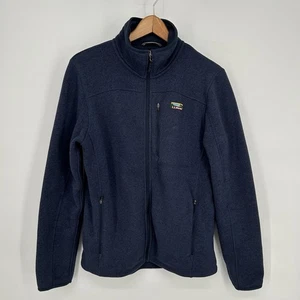 Chaqueta LL Bean Para Hombres Pequeña Azul Suéter Polar Cremallera Completa Exterior Ligeramente Ajustada - Imagen 1 de 6