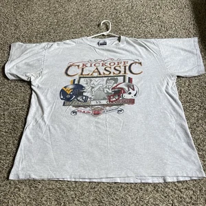 1994 West Virginia Mountaineers vs Nebraska Kickoff klassisches T-Shirt Größe 2XL - Bild 1 von 10