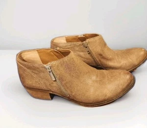 Lucky Brand LP-BANDA Ankle Boot Brown Leather Sz 8.5M western boot - Picture 1 of 7