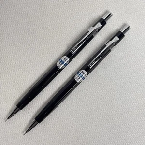 2 Vintage Pilot H215 0.5mm Black and Chrome Mechanical Pencil Made in Japan - Picture 1 of 7