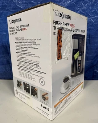 Zojirushi EC-YTC100XB 10 Cup Coffee Maker Stainless Steel Black - Image 1 of 4