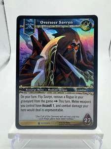 World of Warcraft TCG Icecrown Foil Hero Overseer Savryn - Picture 1 of 2