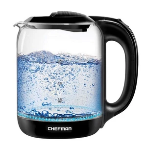 1.7 Liter Electric Glass Tea Kettle, Fast Hot Water Boiler, One Touch Operati... - Picture 1 of 9