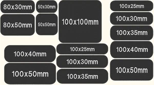 Embroidery Personalised Name Badges Patches Various Sizes Sew On Back - Picture 1 of 2