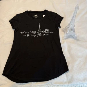 T shirt enfant Justice Tour Eiffel Paris NEUF taille 10 et plastique décor lumineux - Photo 1/8