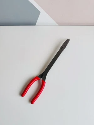 *NEW* Snap On 15" Long-Neck 35° Bent Needle Nose Pliers (Red) 415CF - Image 1 of 4