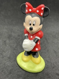 Disney Minnie Mouse Figurine Porcelain 3” Tall Disney Collectible - Picture 1 of 5