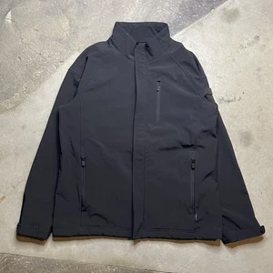 Tech By Tumi Men's Softshell Zip Jacket Black Sz L Zippered Pockets Windbreaker - Picture 1 of 7