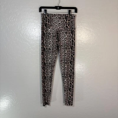 Onzie Leggings Mujer S/M Marrón Negro Leopardo Estampado Animal Tiro Alto Pantalones de Yoga Foto 1 de 4