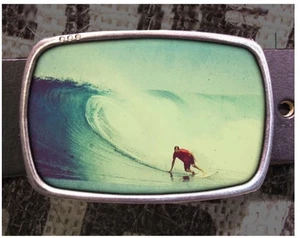 Surfer Belt Buckle, Beach Buckle, Wave Belt Buckle - Picture 1 of 2