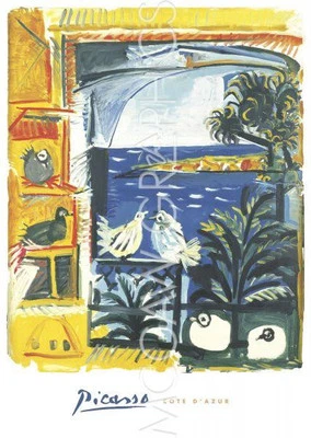 Póster impreso arte hogar decoración pared Las palomas 1957, Pablo Picasso 38" x 27" 246 Foto 1 de 3