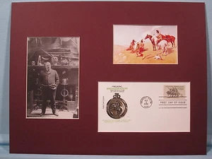 "The Smoke Signal" painted by Frederic Remington & First Day Cover  - Picture 1 of 1