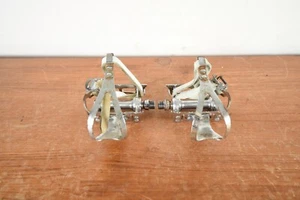 CAMPAGNOLO GRAN SPORT Pedali CRISTOPHE Bici da Strada Italiana Vintage Con Cappellini - Foto 1 di 9