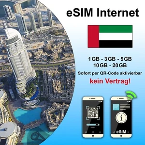 Karta eSIM do Dubaju – bez umowy, bez karty SIM, tylko kod QR - LTE/5G - Zdjęcie 1 z 7
