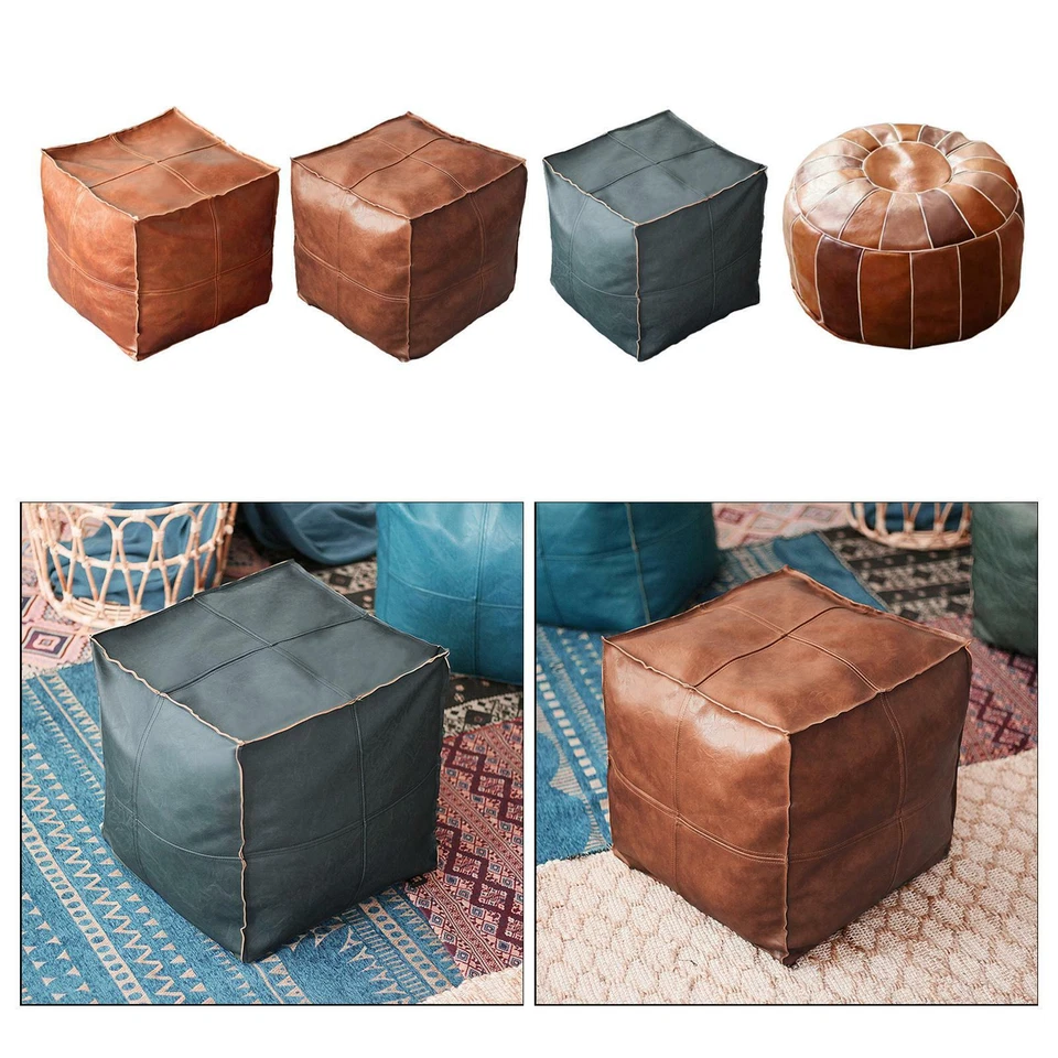   Pouf  Storage Ottoman Cushion Bohemian  Decoration - Image 1 of 1