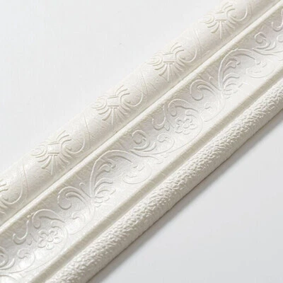 Pegatina autoadhesiva de decoración de papel de pared con borde de pared 3D impermeable de 15 pies para cocina Foto 1 de 4