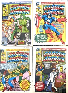 CAPTAIN AMERICA. NUMBER'S 5-6, 8 & 11. (4 VINTAGE MARVEL MAGAZINE 1981 LOT) - Picture 1 of 21