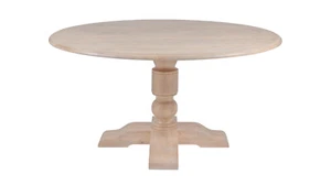 Round Oak Dining Table Dia 152cm x H77cm (TABLE ONLY) VANYA - Picture 1 of 7