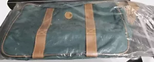Bolso Mensajero Polo Ralph Lauren Verde Lona Marrón Años 90 De Colección con Paraguas - Imagen 1 de 7