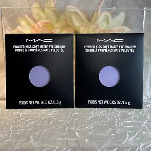 2x MAC Pro Palette Refill Pan Powder Kiss Eye Shadow - SUCH A TULLE- NIB FS Free - Picture 1 of 1